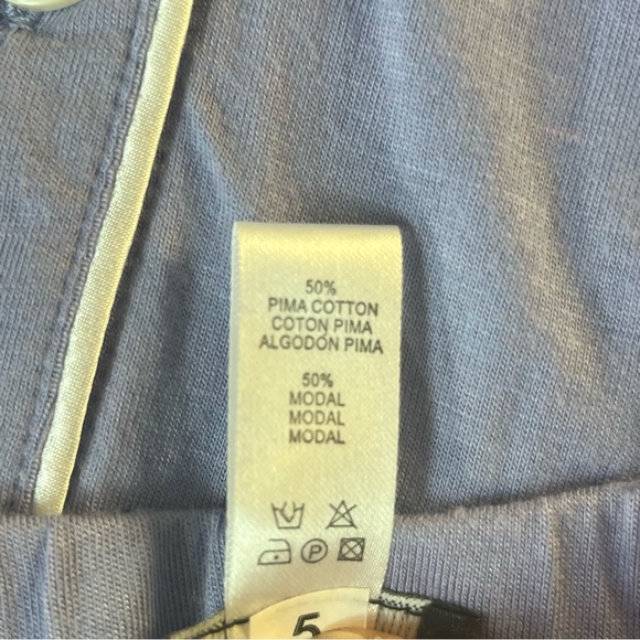 Cosabella Purple Lavender Pajama Set Pima Cotton NWT Size Small Petite - Picture 10 of 10